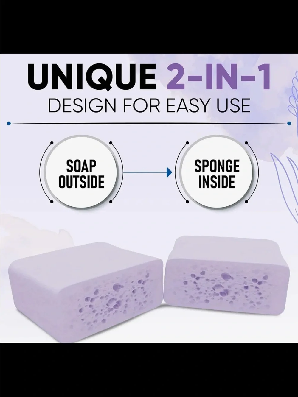 Esponjabón Lavender Soap Sponge 2-in-1 | Relaxing